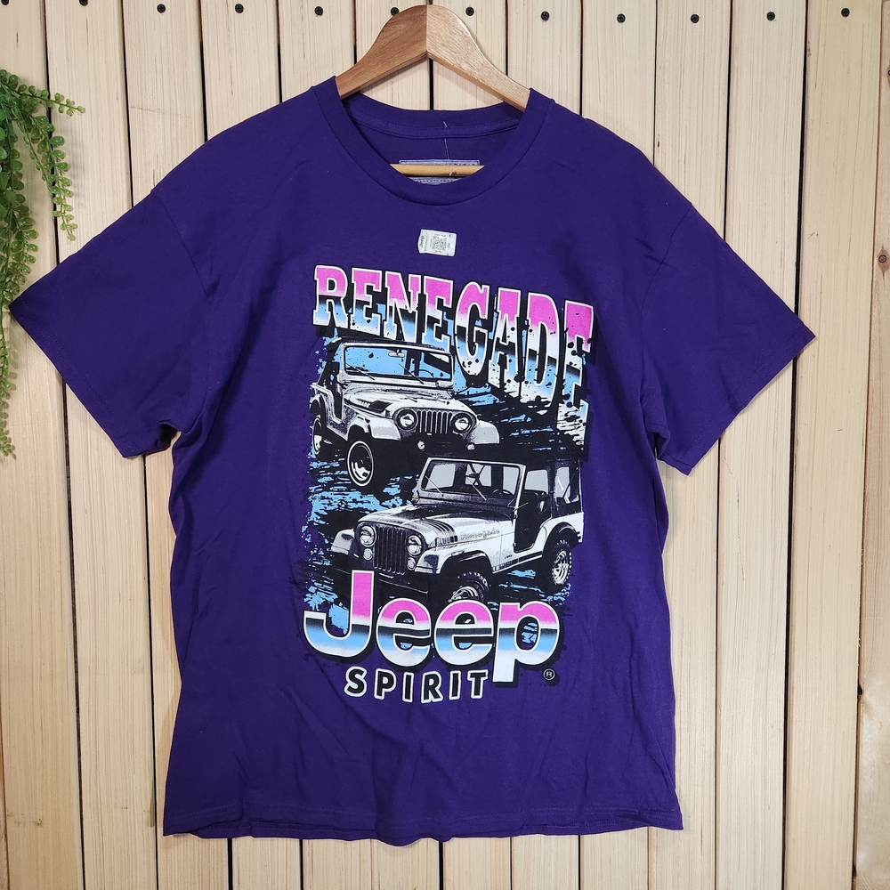 Jeep Graphic Tshirt, Jeep Spirit Renegade Purple Graphic Tee.